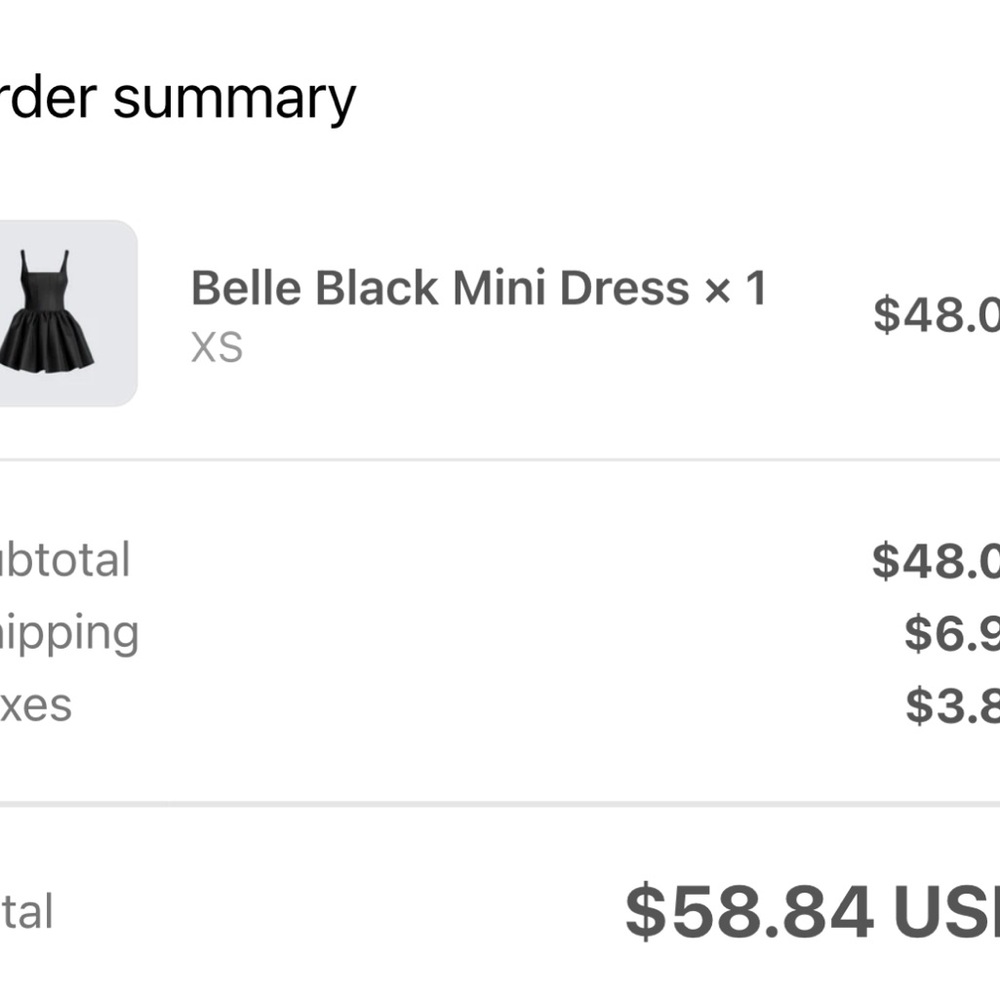 Finesse Black Mini Dress - Picture 7 of 7